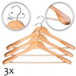 Cintres en bois cintres en bois v�tements pour garde - robe set 3x - kadax