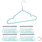 Cintres enfants, lot de 40, cintres bb, t - shirts, chemises, en fer, revtement pvc, encoches, 30 ...