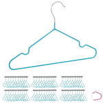 Cintres enfants, lot de 60, cintres b�b�, t - shirts, chemises, en fer, rev�tement pvc, encoches, 30 ...