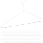 Cintres en m�tal, lot de 200, cintre traverse pantalon jupe, peu encombrant, cintre fil de fer, blanc ...