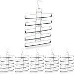 Cintre multiples, lot de 6, multifonctions, gain place, pantalons jupes support amovible, 52x33, 5x2 ...