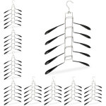 Cintre multiples, lot de 9, cintre multifonction, gain place, robe chemise, 5 support amovible antid�rapant, ...