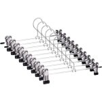 Cintres porte - pantalons antidérapant cintres pour pantalons en métal avec clips réglables cintres de ... Cintres porte - pantalons antidérapant cintres pour pantalons en métal avec clips réglables cintres de ...