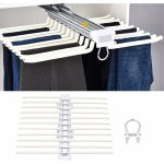 Cintres porte - pantalon porte - pantalon coulissant acier inoxydable multifonction porte pantalons extractibl ...