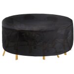 Circulaire jardin table, rond table patio et chaise set housse, r�sistant oxford patio ext�rieur meubles ...