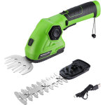 Cisaille sculpte - haie et taille - herbes sans fil 7, 2v, cisaille � gazon avec 2 lames, largeur de ...