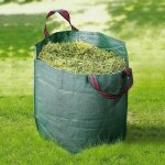 Sac de jardin 120l avec poignes - sacs de jardin tanches pliables dchets de jardin, rsistants aux ...