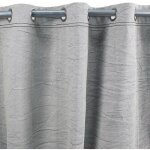 Thedecofactory - city - rideau en toile de coton gris 140x250