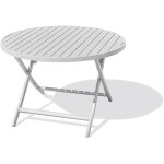 Citygarden - marius - table de jardin ronde pliante en aluminium - city garden