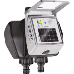 Claber - dual myaquasolar, programmateur arrosage automatique � deux voies avec panneau photovolta�que ...