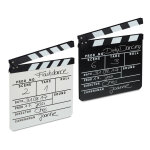 Clap de cin�ma, lot de 2, hollywood, film, clapet, couper les sc�nes, inscription, hxlxp: 26 x 30 cm, ...