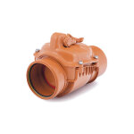 Clapet anti - retour 110mm en polypropyl�ne ? montage horizontal ? r�sistant � la corrosion et aux produits ...