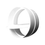 Clapet anti - retour en pvc 125 mm - gaine de ventilation