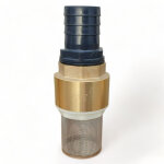 Clapet anti retour en laiton avec cr�pine et manchette, pour pompe - 1, 5 pouces (40 mm)