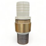 Dunsch - clapet anti retour en laiton avec crépine et manchette, pour pompe - 3 pouces (80 mm) Dunsch - clapet anti retour en laiton avec crépine et manchette, pour pompe - 3 pouces (80 mm)