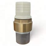 Clapet anti retour en laiton avec cr�pine et manchette, pour pompe - 4 pouces (100 mm)