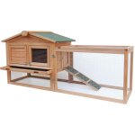 Clapier � lapin rongeurs xxl espaces ext�rieur grand abri 156 cm bois d'�pic�a