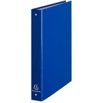 Classeur 4 anneaux carton plastifi dos 3, 5 cm bleu