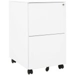 Classeur mobile blanc 39x45x67 cm acier vidaxl