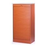 Classeur  rideau large merisier office 140cm