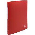 Classeur souple exacompta opak - rouge - a4 - 4 anneaux