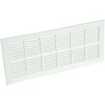 Nicoll ? grille d'a�ration rectangulaire extra - plate 108x254mm ? pvc blanc ? fixation � vis ou colle ...
