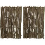 Aubry gaspard - claustra en noisetier brut lot de 2 Aubry gaspard - claustra en noisetier brut lot de 2