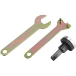 Cl� � ergot et �crous de serrage pour meuleuse d'angle - jeu de brides avec poign�e 10mm