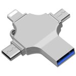 Cl usb 4 en 1, 32 go - vitesse et praticit pour votre ordinateur, smartphone et ordinateur portable ...