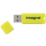 Cl� usb integral n�on 16 go jaune
