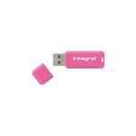 Clé usb integral néon 8 go rose Clé usb integral néon 8 go rose