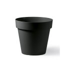 Veca - cleo pot rond en plastique avec roues � 80 cm moderne int�rieur / ext�rieur - couleur : havane ...