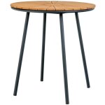 Cleveland table de caf� �70cm ext�rieur teck, noir.