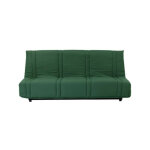 Clic clac 3 places lena 20 - tissu coton vert foret - couchage 125x190 cm - l193 x p92 x h93 cm
