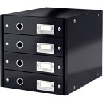Leitz - click & store 6049 - 00 - 95 caisson  tiroirs noir din a4 nombre de tiroirs: 4