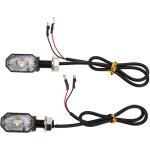 Clignotants universels pour motos, 2 pi�ces, lampe de direction 12v, mini lampe ovale pour atv et scooter ...