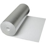 Isolant mural polystyr�ne contrecoll� alu 5 m x 0, 5 m x 4 mm ? lot de 4 rouleaux ? surface couverte ...