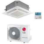 Climatiseur cassette 4 voies standard onduleur r32 12000 btu ct12f classe a + + / a + - lg