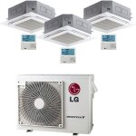 Climatiseur cassette lg 4 voies r32 trial split inverter 9000 + 9000 + 12000 btu avec u. e. mu3r21 nouveau ...