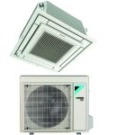 Climatiseur  cassette entirement plat 18000 btu ffa50a9 r - 32 wi - fi optionnel avec grille blanche ...