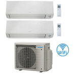 Climatiseur daikin perfera all seasons wifi dual split inverter 7000 + 9000 btu avec avec ue 2mxm50a9 ...