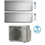 Climatiseur daikin stylish silver wifi dual split inverter 9000 + 12000 btu avec eu 2mxm40a9 classe a ...