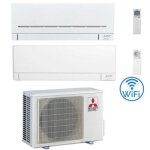 Climatiseur double split inverter mitsubishi msz - ap + msz - ay wifi r32 5000 + 12000 btu avec certification ...