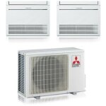 Mitsubishi electric - mitsubishi climatiseur floor mfz - kt dual split rversible 9000 + 9000 btu avec ...