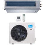 Climatiseur gainable midea r32 triphas 36000 btu mti - 36hwfnx(ga) inverter classe a + + / a +