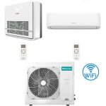 Climatiseur hisense console + hi comfort r32 dual split wifi inverter 18000 + 18000 btu avec u. e. 3amw72u4rjc ...