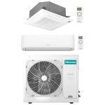 Climatiseur hisense hi comfort + cassette 4 voies r32 dual split inverter 9000 + 18000 btu avec u. e. ...