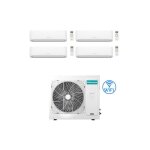 Climatiseur hisense hi comfort wifi r32 quadri split inverter 7000 + 9000 + 9000 + 9000 btu avec u. e. ...