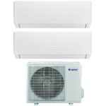 Climatiseur r�versible dual split gree s�rie pular 12 + 12 avec gwhd(18)nk6no r - 32 wi - fi int�gr� ...