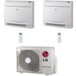 Climatiseur lg console r32 dual split standard inverter 9000 + 12000 btu avec u. e. mu2r15 nouveau classe ...